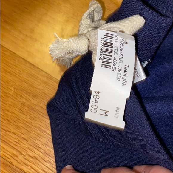 Navy Studded Sweatpants - Picture 6 of 6